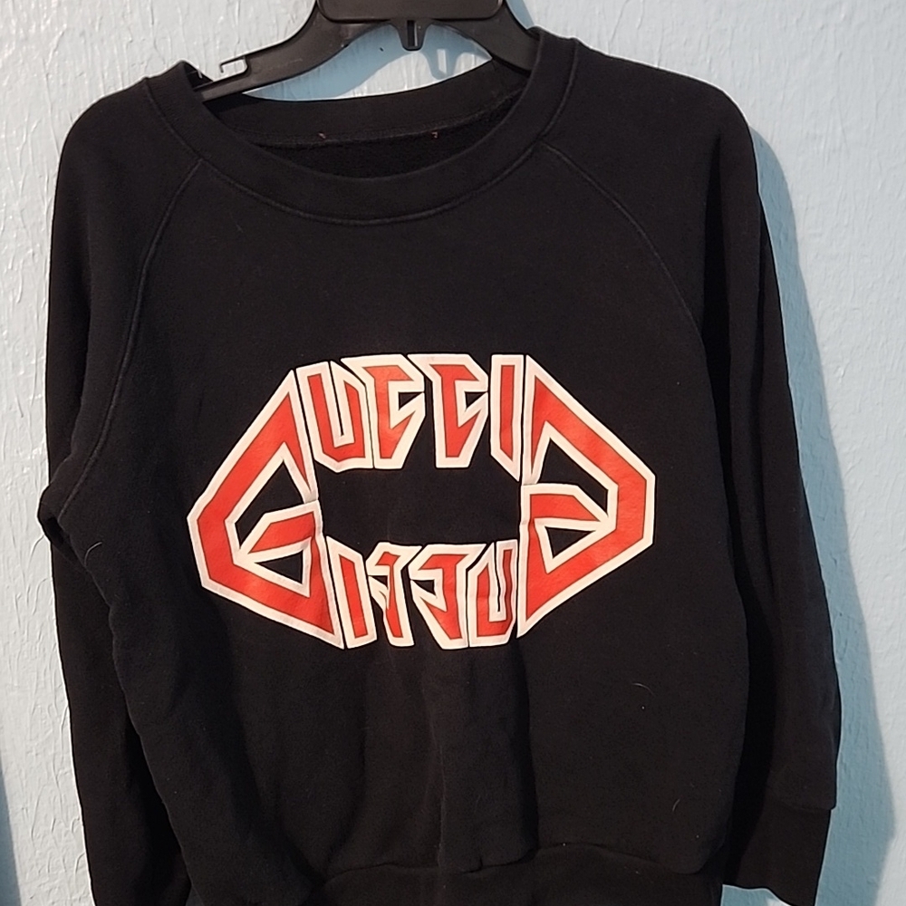 Gucci Red and Black Crew Neck Sweater